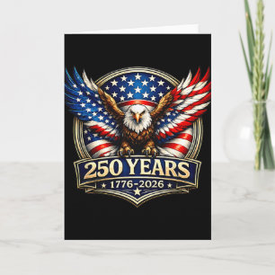 250. Jubiläum USA Patriotischer Adler 250 Jahre 4t Karte