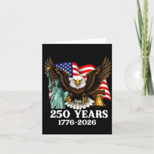 250. Jubiläum USA Patriotischer Adler 250 Jahre Karte