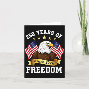 250. Jubiläum USA Patriotischer Adler 250 Jahre Karte