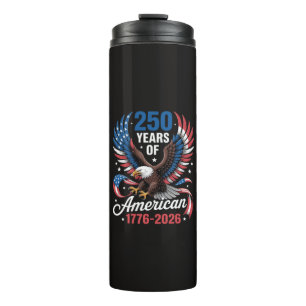 250. Jubiläum USA Patriotischer Adler 250 Jahre Thermosbecher