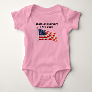 250. Jubiläum USA Patriotisches Andenken Baby Strampler
