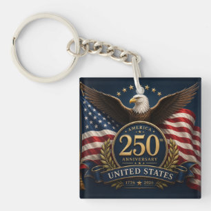 250. Jubiläum USA Patriotisches Andenken Schlüsselanhänger