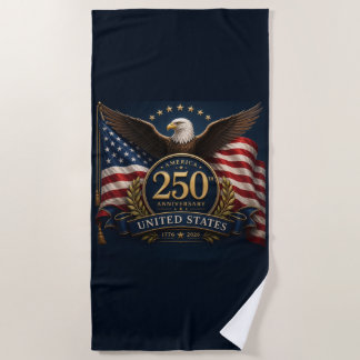 250. Jubiläum USA Patriotisches Andenken Strandtuch