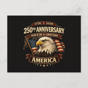 250. Jubiläum USA-Shirt 250. Amerika Begleitkarte