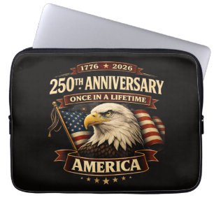 250. Jubiläum USA-Shirt 250. Amerika Laptopschutzhülle