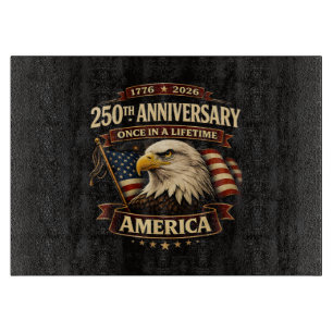 250. Jubiläum USA-Shirt 250. Amerika Schneidebrett