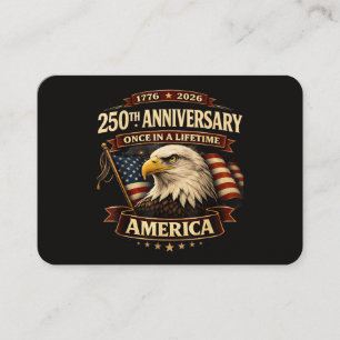 250. Jubiläum USA-Shirt 250. Amerika Visitenkarte