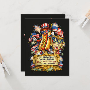 250. Jubiläum USA Unabhängigkeitsfeier Einladung