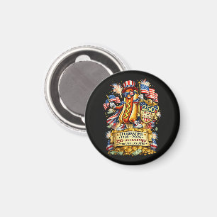 250. Jubiläum USA Unabhängigkeitsfeier Magnet