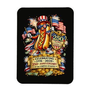 250. Jubiläum USA Unabhängigkeitsfeier Magnet
