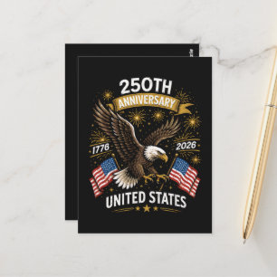 250. Jubiläum Weißkopfseeadler-Feier Postkarte