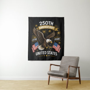 250. Jubiläum Weißkopfseeadler-Feier Wandteppich