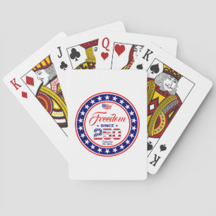 250. Jubiläums-4.-Juli-Amerikanische-Flagge Spielkarten