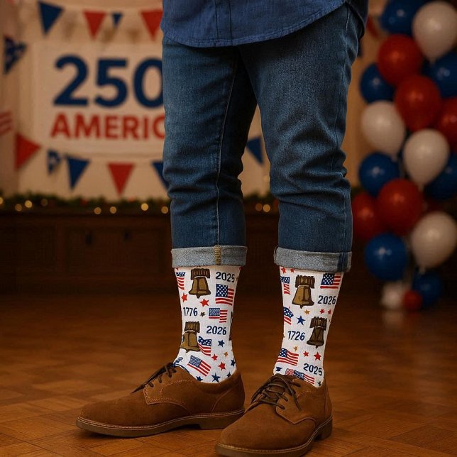 250. Jubiläums-Liberty-Bell-Socken Socken (Von Creator hochgeladen)