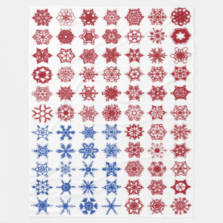 250. Jubiläums-Schneeflocken-Collage-Flagge Fleecedecke