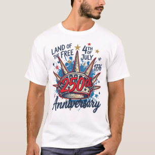 250. Jubiläums-Shirt für 4. Juli T-Shirt