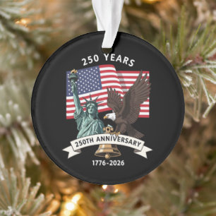 250. Jubiläums-Statue Liberty Eagle Flagge Ornament