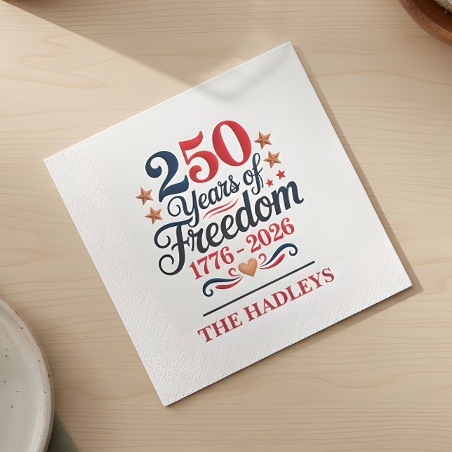 250. Jubiläumsfreiheitsfeier Serviette (Von Creator hochgeladen)