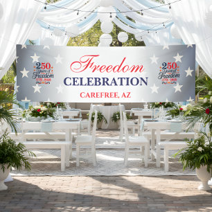 250. Jubiläumsfreiheitsparty Banner