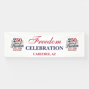 250. Jubiläumsfreiheitsparty Banner