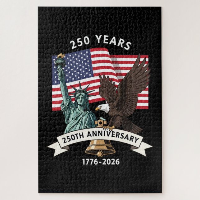 250. Jubiläumsstatue Liberty Eagle Flag (Vertikal)