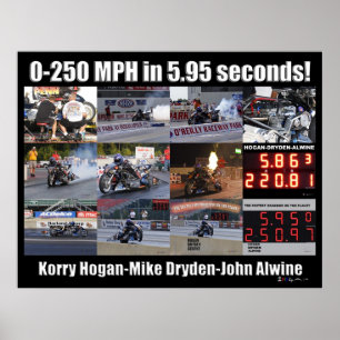 250 MPH-Collage Poster