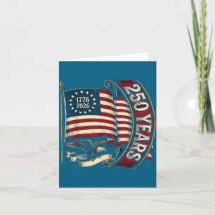 250. patriotischer amerikanischer Geburtstag 250 I Karte