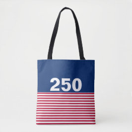 250 Red White and Blue USA Anniversary Tasche