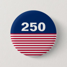 250 Rot Weiß Blau USA-Jubiläum Button