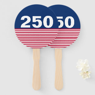 250 Rot Weiß Blau USA-Jubiläum Fächer