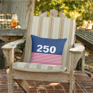 250 Rot Weiß Blau USA-Jubiläum Kissen