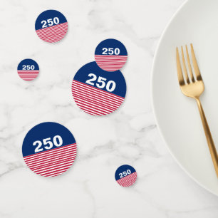 250 Rot Weiß Blau USA-Jubiläum Konfetti