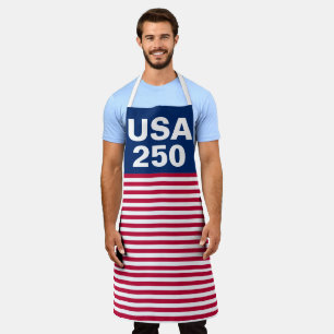250 Rot Weiß Blau USA-Jubiläum Schürze