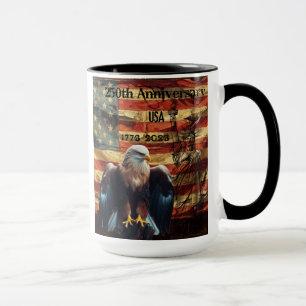 250. Semiquincentennial der Vereinigten Staaten Tasse
