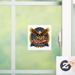 250. USA-Jubiläum Adler-Emblem Fensteraufkleber
