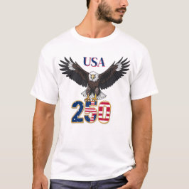 250 Years Anniversary USA Bald Eagle T-Shirt