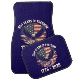 250 Years of Freedom Eagle American Flag Patriotic Autofußmatte