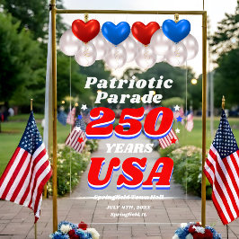 250 Years USA Patriotic Parade Welcome Acrylschild