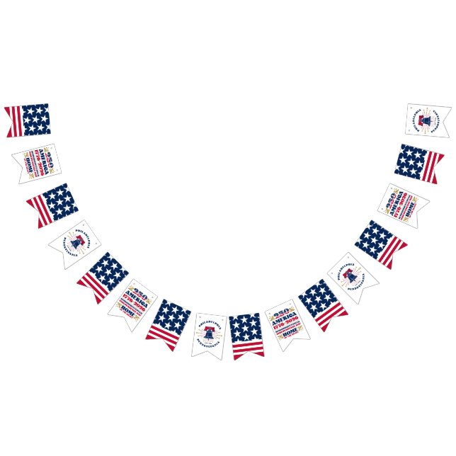 250e anniversaire Amérique Bannière de bunting pat (Tout)