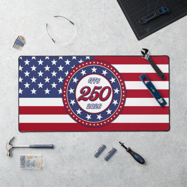 250e anniversaire d'Amérique avec le drapeau améri (Poste de travail)