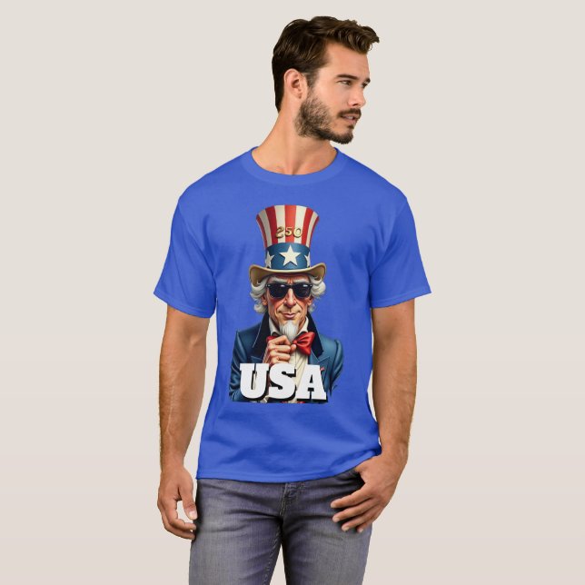 250th America's 4th of July Independence Day  T-Shirt (Vorne ganz)