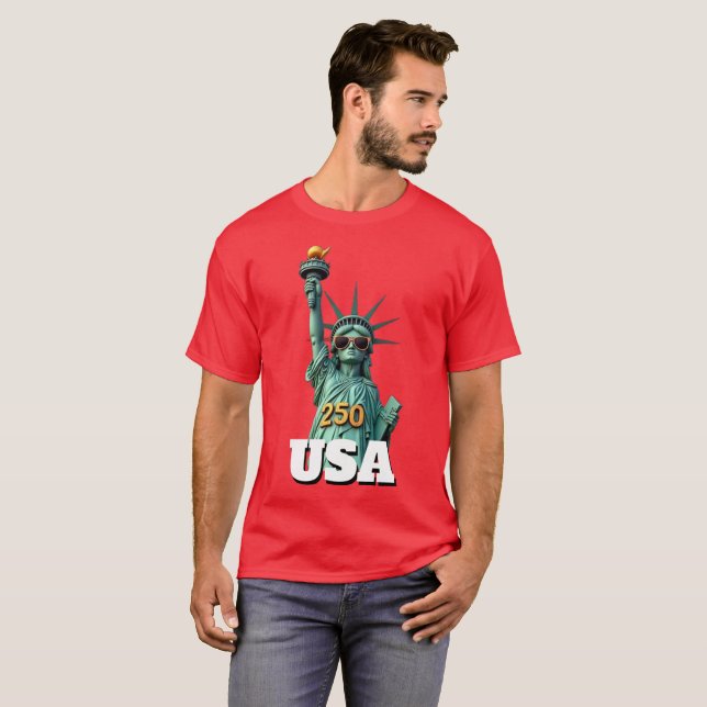 250th America's 4th of July Independence Day  T-Shirt (Vorne ganz)