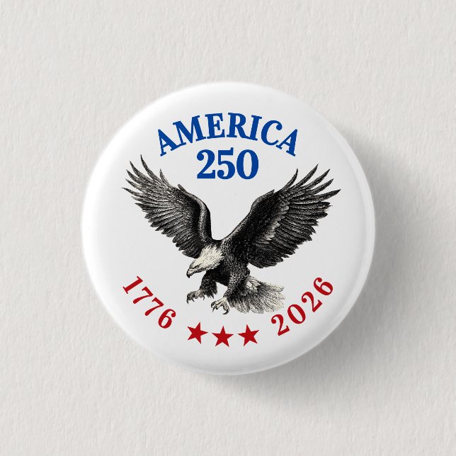 250th Anniversary USA 2026 Bald Eagle  Button (Vorderseite)