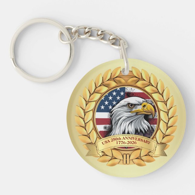 250th Anniversary USA Patriotic | 1776–2026 Schlüsselanhänger (Vorderseite)