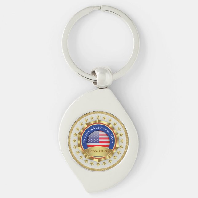 250th Anniversary USA Patriotic | 1776–2026 Schlüsselanhänger (Vorderseite)