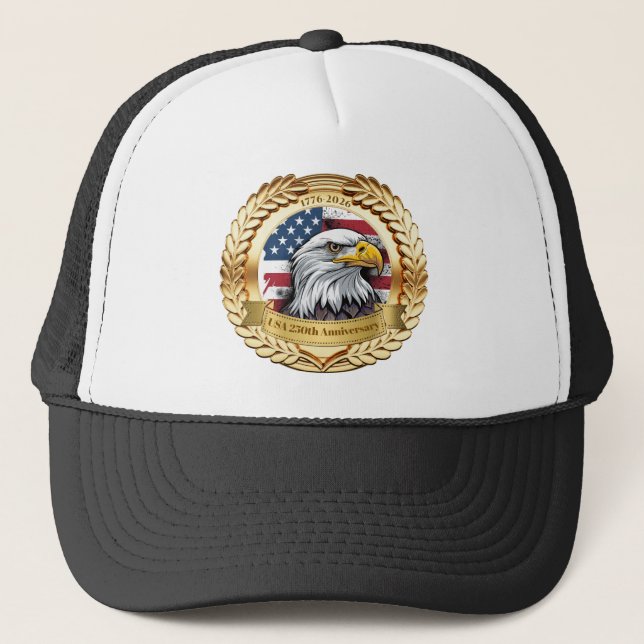 250th Anniversary USA Patriotic | 1776–2026 Truckerkappe (Vorderseite)