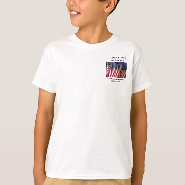 250th Anniversary USA Patriotic Child's  T-Shirt (Vorderseite)
