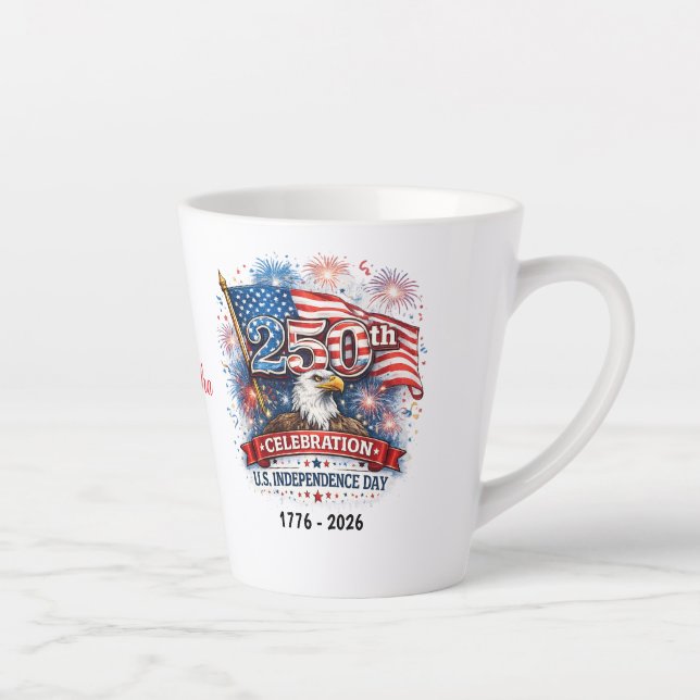 250th Celebration US Independence Day 1776 - 2026 Milchtasse (Rechts)