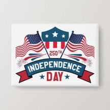 250th Independence Day USA Flags & Fireworks 