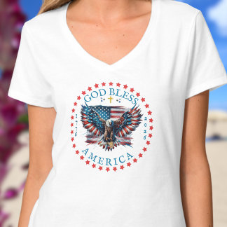 250th US God Bless America Blessed is the Nation T-Shirt